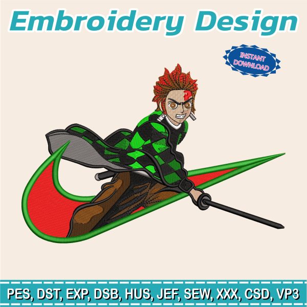 Embroidery Design / Tanjiro Kamado / Demon Slayer