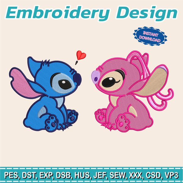 Embroidery Design / Stitch and Angel