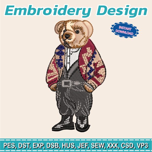 Embroidery Design / RL / Red coat