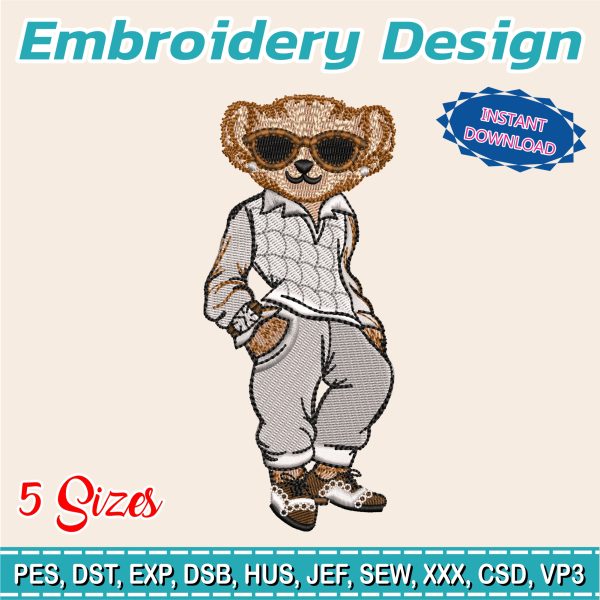 Embroidery Design / RL /  PULLOVER bear