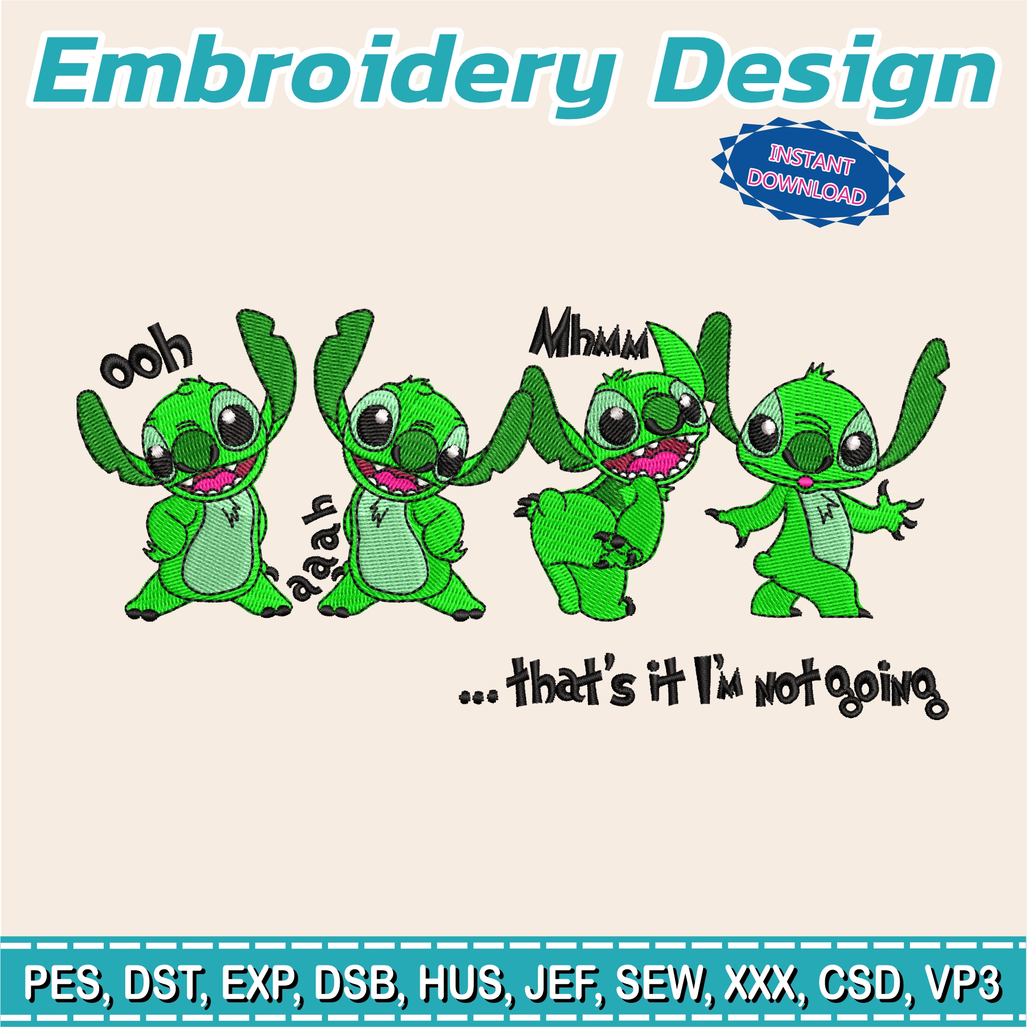 Embroidery design / Lilo from The Grinch / christmas / lilo and stitch / Embroidery file has been tested