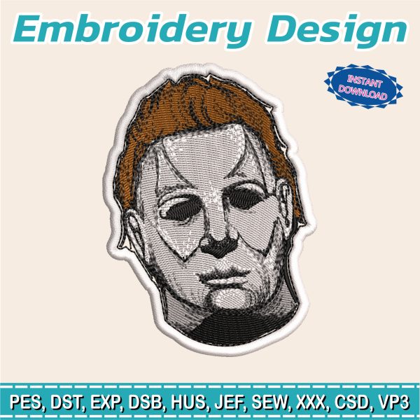 Embroidery Designs / Horror movie patch / 2 sizes / can be embroidered on / can be embroidered patch model #3
