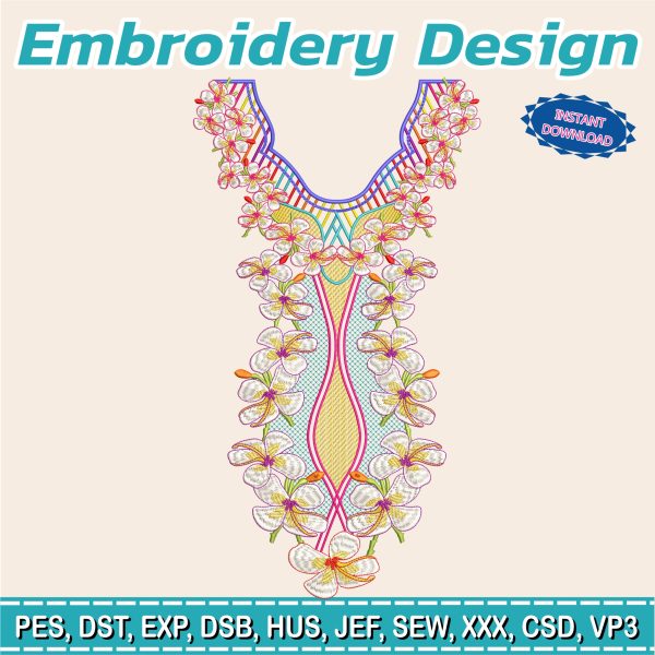 Embroidery Designs / Flowers / Roses / Orchid / Petals / Indian clothing