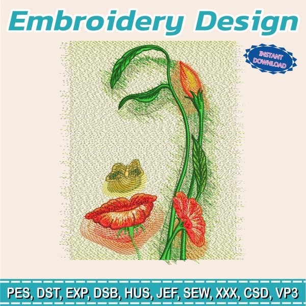 Embroidery Designs / Flowers / Roses / Orchid / Petals
