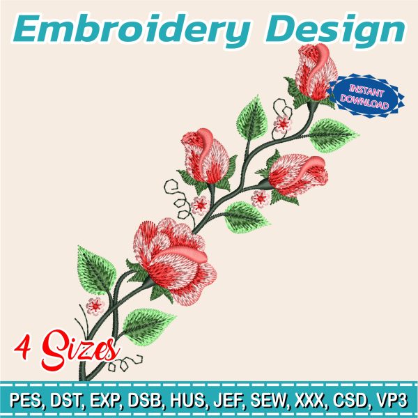 Embroidery Designs / Flowers / Roses / Butterflies / Orchid / Petals / Rainbow / Embroidery for towels / 20