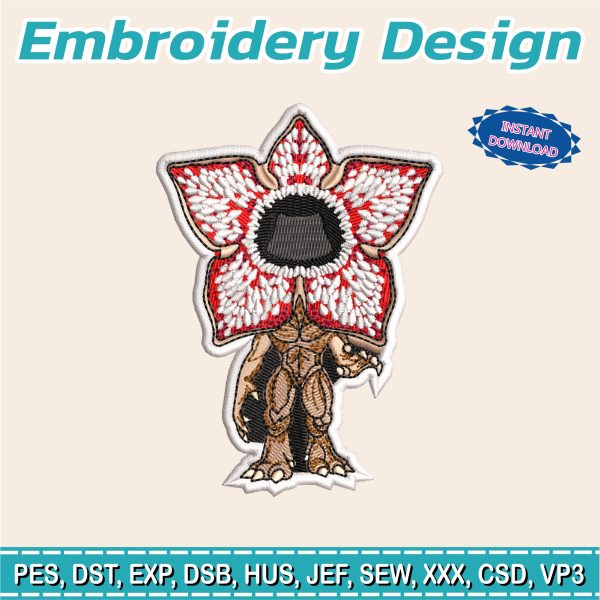 Embroidery Designs / Demogorgon stranger things / Demogorgon patch /