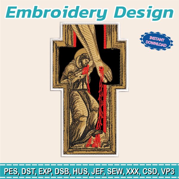 Embroidery Design / Cristo Sangue / Religious Embroidery / Catholic Church / Priests / Saints / Chasuble