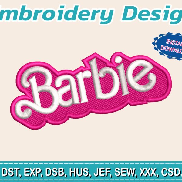 Embroidery Design / 3D CAP / BARBIE 3D 2