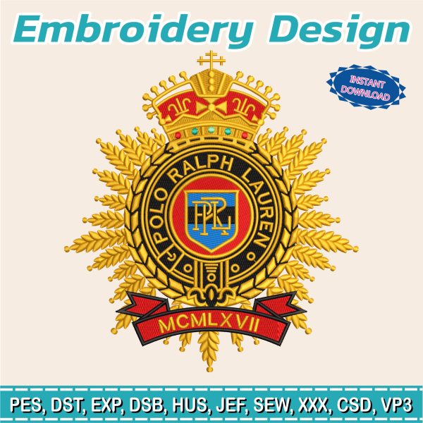 Embroidery Design / Polo Bear / polo shield