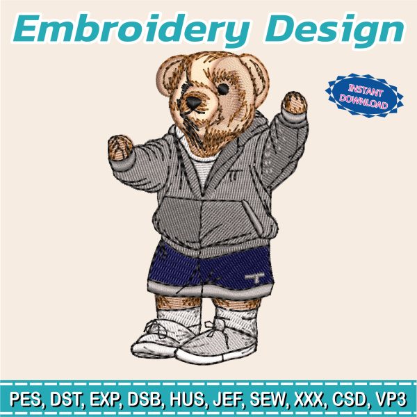 Embroidery Design / Polo Bear / sports