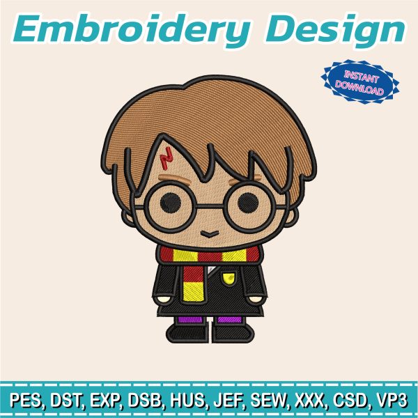 Embroidery Design / Harry potter / POP Harry Potter / Harry Potter gryffindor /
