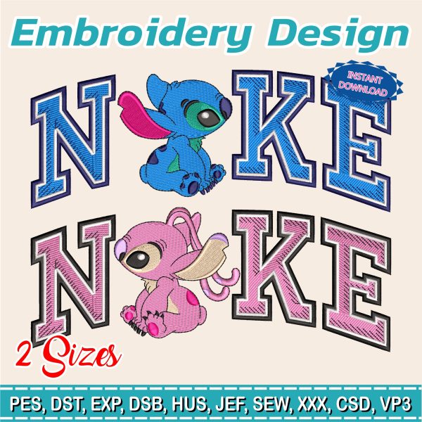 Embroidery Design / LILO & ANGEL Nike